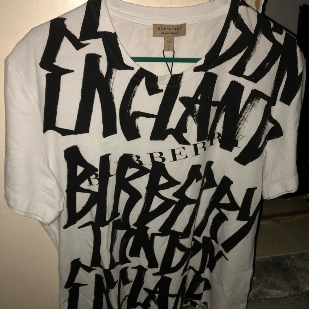 Burberry graffiti shirt size large